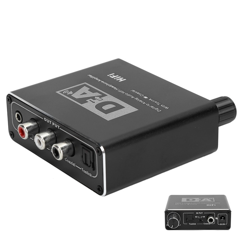 Digital to Analog Fiber Converter Volume Adjustment Coaxial to 5.1