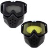 Birdz Eyewear Pelican 2 Pairs Mask Safety Goggles Fitover Black