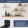 MLOQI 4 Pack Floating Shelf Bracket Heavy Duty, Hidden Shelf
