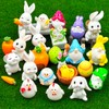 Easter Mini Rabbit Figurines 23pcs Bunny Gnomes Egg Resin Miniatures