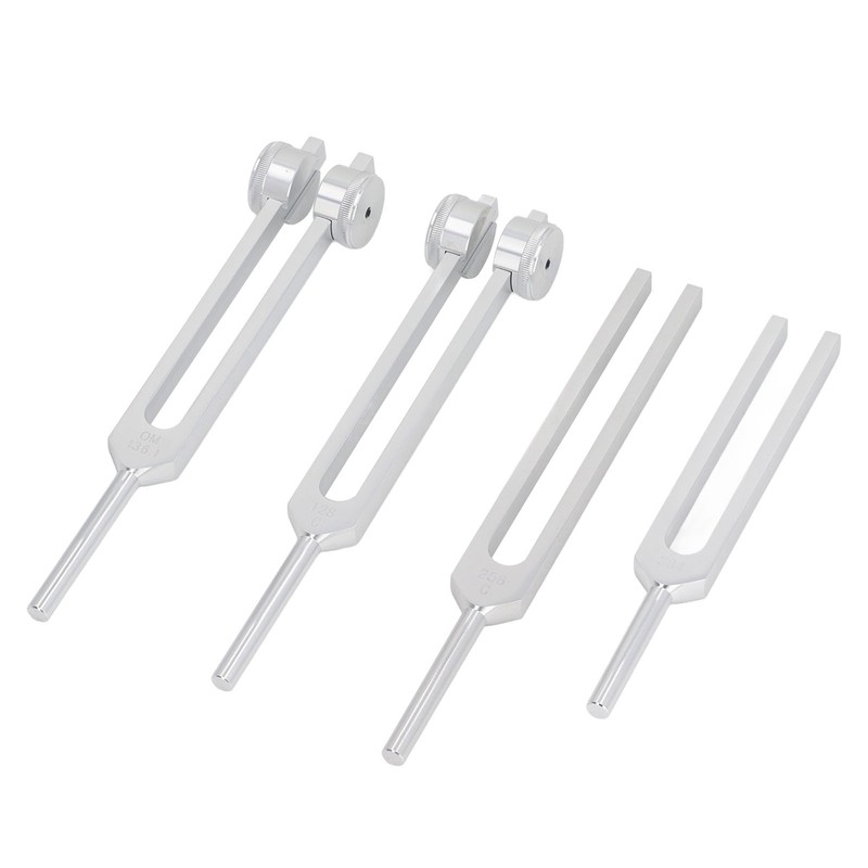 Resonance Tuning Forks Healing Set C128Hz 384Hz C256Hz OM136.1Hz Weighted