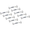 Merriway® BH01815 (10 Pcs) Plastic Cabinet Connector Binding Post Screw