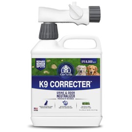 Turf Titan K9 Correcter w/Hose End– Dog Urine Neutralizer for Lawn (32 oz) – Urine Neutralizer For Dogs to Revive your Grass – Lawn Care Solution for Green, Odor-Free Grass – Covers Up to 8,000 Sq Ft