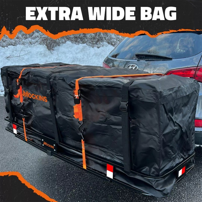 Mockins 40 Cu Ft. Black Waterproof Car Carrier Cargo Bag