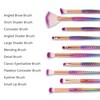 Lizzy 10pc 3D Mermaid Makeup Brushes | Lovely Gradual Cosmetic