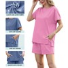 QIXING 2 Piece Sets for Women Summer Lounge Set Elastic
