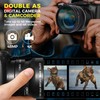 Digital Camera with Macro & Wide Angle Lens 48MP 4K