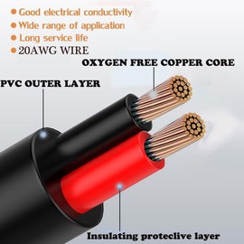 Waterproof Connectors 3 Wire,20AWG Male Female Plug LED Connector with 3Pin Waterproof Connectors,IP68 20CM Extension Cable for Car, Truck, Boat,LED Strip Lights,(5Pairs)