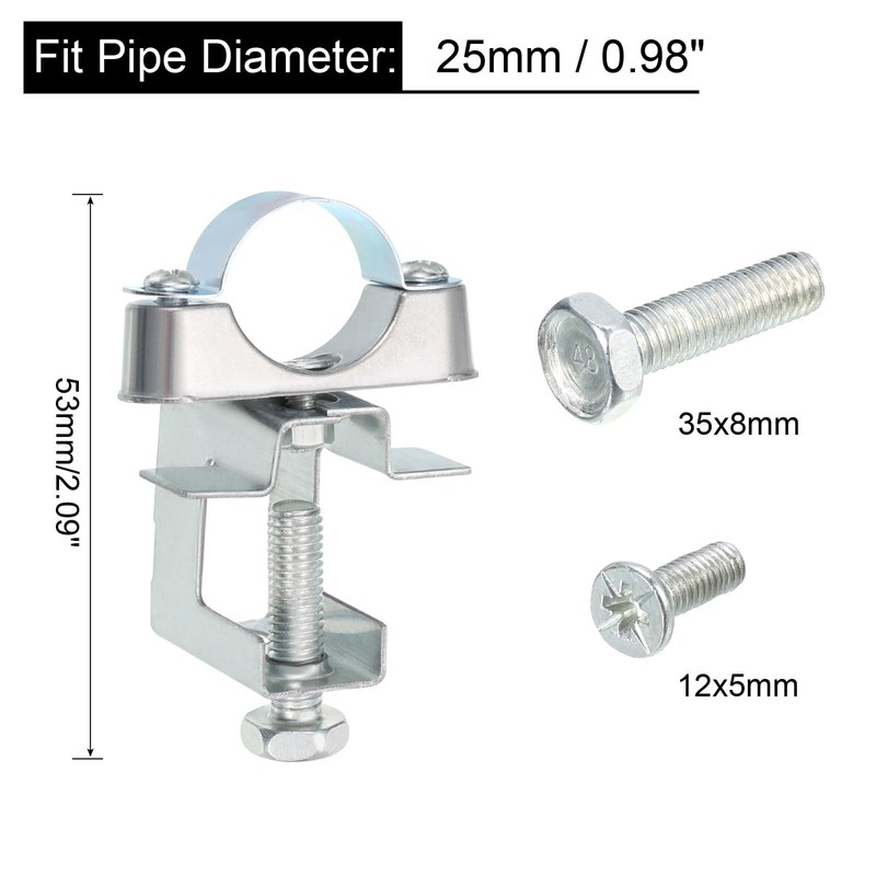 uxcell 10Pcs Conduit Hanger with Beam Clamp Fit for 1"(25mm)
