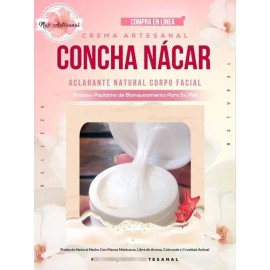 Crema De Concha Nácar Natural Artesanal Acapulqueña 100 G