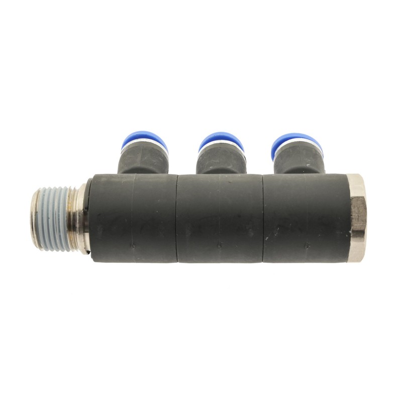 IQS 3-Way Distributor Multiple Distributor with Male Thread R 1/4