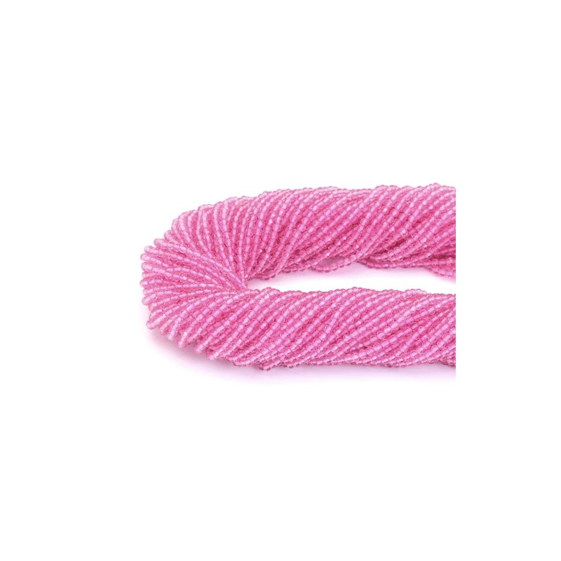 3mm Pink Crystal Round Faceted Beads, Sku#U1865