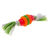 Pa 6417 Organic Hard Rubber and Rope Dog Toy For
