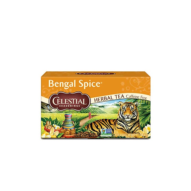 Celestial Seasonings Herbal Tea, Bengal Spice, 20 Count (Pack of