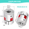 Shaft Coupling 8 mm to 10 mm Waves Flexible Elastic