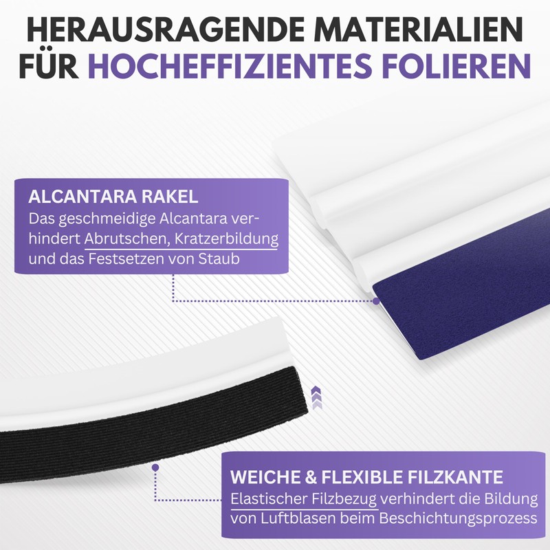 Filzada® Squeegee for Film XXL Set – Professional Foiling Tool