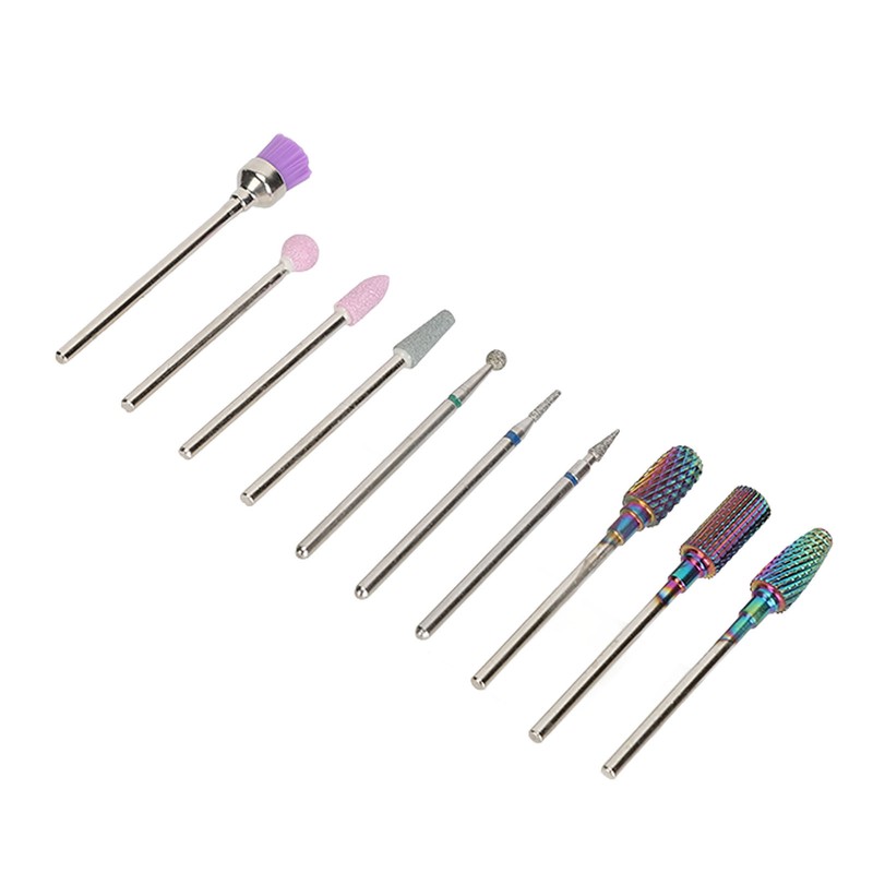 Nail Drill Bits Set Tungsten Steel Nail Art Grinding Head