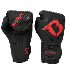Booster Fightgear Boxing Gloves BFG Alpha Black/Red - Boxing Gloves for Boxing Kickboxing Sparring Muay Thai (14 oz)