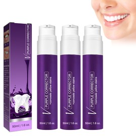 Dyceittdia 3 x toothpaste, purple toothpaste, V34 purple toothpaste, toothpaste for removing stains, cleaning teeth, 3 x 50 ml, toothpastes1