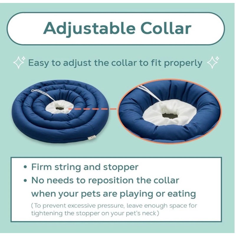 Arrr Pet Recovery Collar Cone Donut Dog Cats Surgery Adjustable