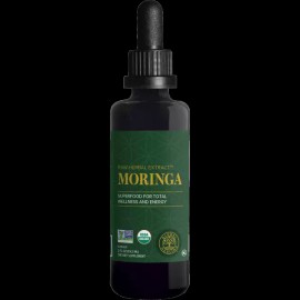 Global Healing Organic Moringa Liquid Supplement - Non-GMO, Vegan Friendly - 2oz