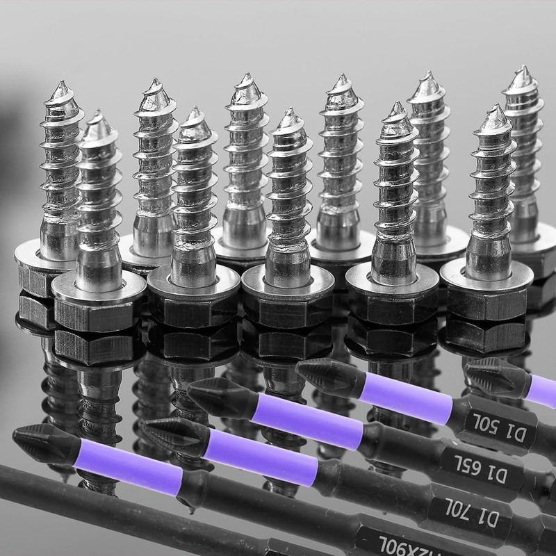 Vanyibro 6pcs Screwdriver Bit Set, Anti-Slip Shock-Proof Bits with Phillips