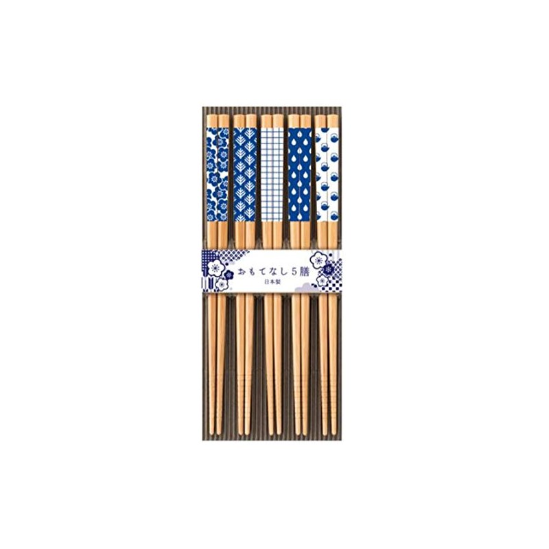 SUNLIFE Chopsticks Set of 5 Pairs for Guests 8.9 inches