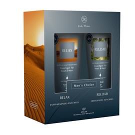 Dresdner Essenz Gift Set for Men, 2 in 1 Shower Gels for Men, Wellness Gift for Men, 2 x 200 ml