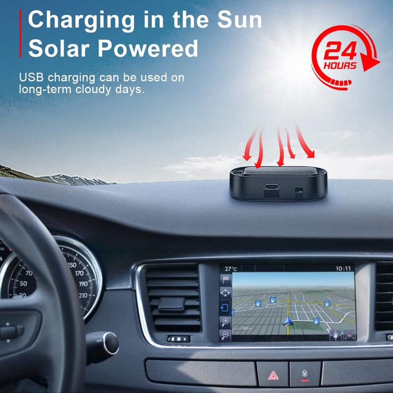 ELECTOP Car Solar Power Simulated Dummy Alarm, Anti-Theft LED Flashing