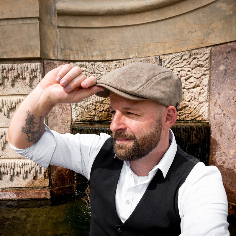 WEROR WEROR-416.1 Men's Flat Cap Spring / Summer, beige