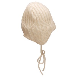 Sterntaler Girls Knitted Hat Leaf Pattern Hat, ecru