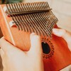 A-Star 21 Key Kalimba Thumb Piano with Mahogany Body -