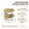 MUZIBAMA 2-Tier Elevated Cat Hammock Bed, 2-in-1 Natural Sisal Jute