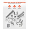 VEVOR 246 Pcs Bolts and Nuts Assortment Kit, Imperial Screws