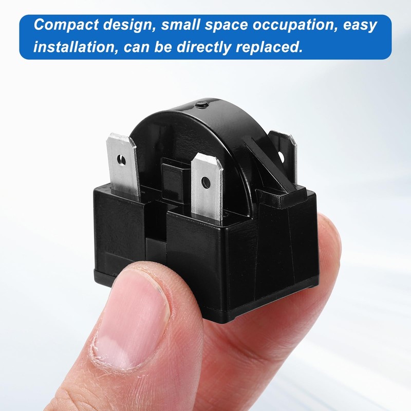 sourcing map 3pcs PTC Refrigerator Starter Relay, 4.7 Ohm 4