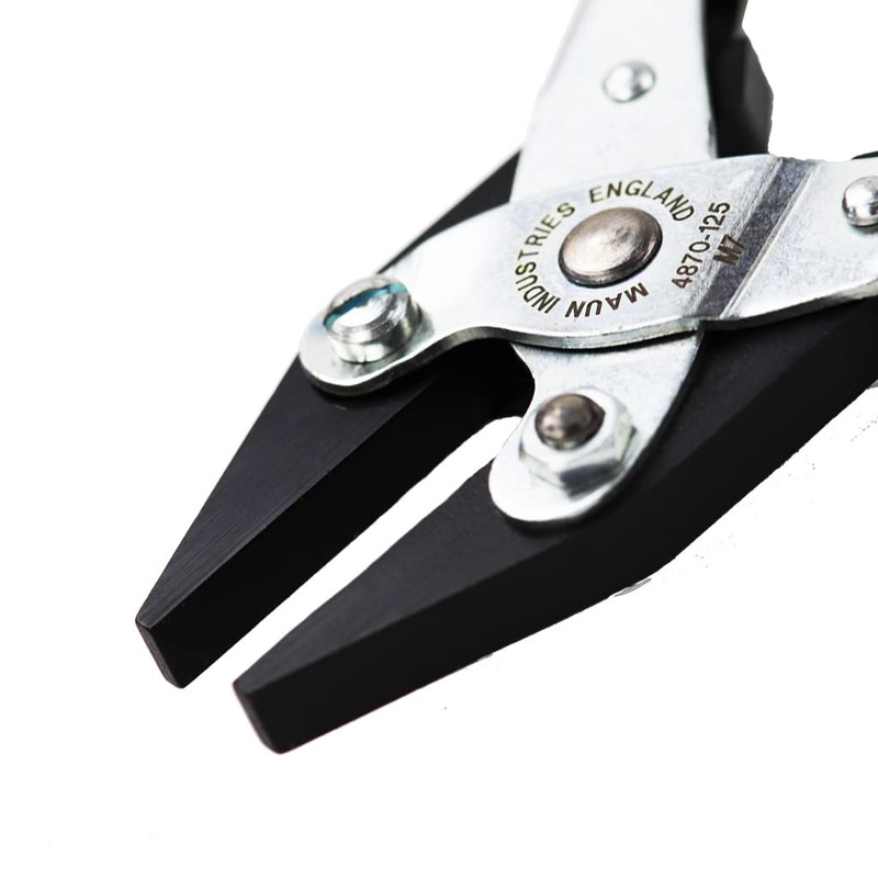 Maun 4870-160 Smooth Jaws Flat Nose Parallel Plier 160 mm