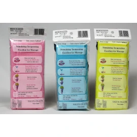 SALUX Nylon Japanese Beauty Skin Bath Wash Cloth Towel 3 Count Mix Pink Yellow Blue (3 Units)