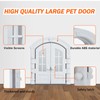 GLOGLOW Puerta para Gatos con Portal Francés, Puerta Interior para