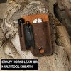 NUTUCH Leather EDC Multitool Sheath | Leather EDC Belt Organizer