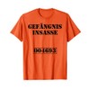 Knast Prison Carnival Costume Jail Insecter T-Shirt