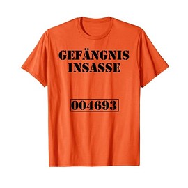 Knast Prison Carnival Costume Jail Insecter T-Shirt