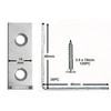 Angle Brackets - Zinc Plated Steel Corner Brackets for Wood,