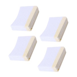 SAFIGLE 160Pcs Arc Shaped Makeup Remover Pads for Eyelash Cleaning Lightweight Durable Eye Cosmetics Cleaning Cushions for Salon Travel Use