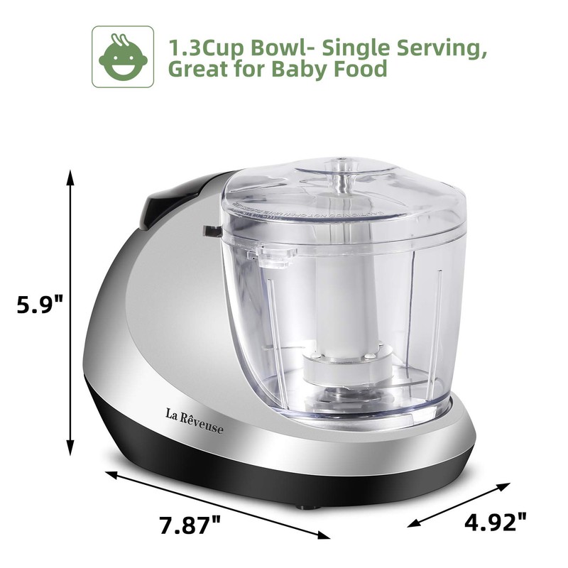 La Reveuse Electric Mini Food Chopper Vegetable Fruit Cutter Meat