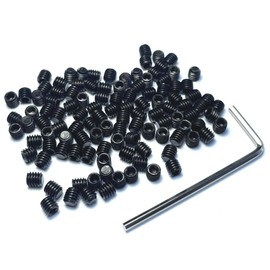 ZDingTech 110pcs Set Screws M4 x 4mm 304 Stainless Steel Allen Head Hex Socket 4X4mm Set Screws Grub Hex Head Sockets with M2 Allen Wrench.(4mm Length)