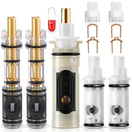 Hohean 5 Pack Faucet Cartridge Replacement Compatible with Moen 1225 1225B, Moen 1224 and 1222, Shower Cartridge Replacement Kit for Kitchen and Bathroom Faucet, Showers, Valve