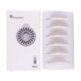 Angelpet Pet Water Fountain Dedicated Replacement High Density Filters, Set of 6 (6 Months)