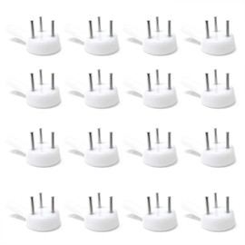 Honbay 50PCS Non-Mark Hook Plastic Hardwall Hanger Plastic Photo Frame Nail Picture Frame Hangers Picture Hook for Hardware, Fasteners & Hooks Wall Mount