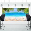 Renaiss 2.5 x 1.2 m Hawaii Ocean Sand Beach Background