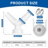 XHNKEG Washing Machine Connection Adapter, Double Connection Washing Machine 1